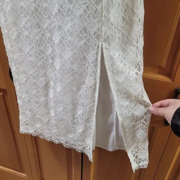 Astr The Label White Lace Bustier Style Dress Size Large NWT - Picture 7 of 8